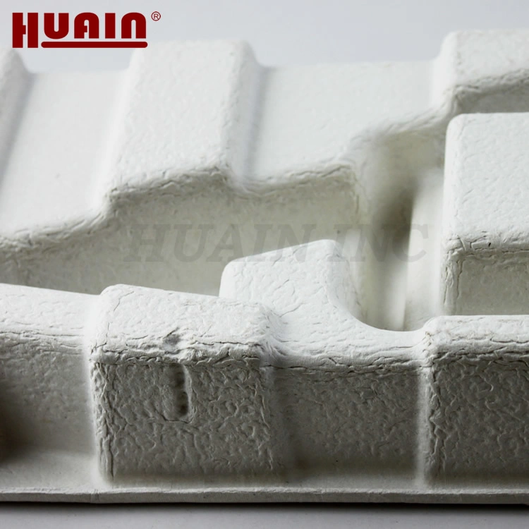 Biodegradable White Paper Pulp Shockproof Packaging High Quality Dry Press Tray