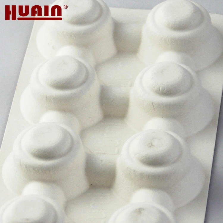 Biodegradable Sugarcane Insert Wet Press Pulp Tray Fruit Packaging Trays