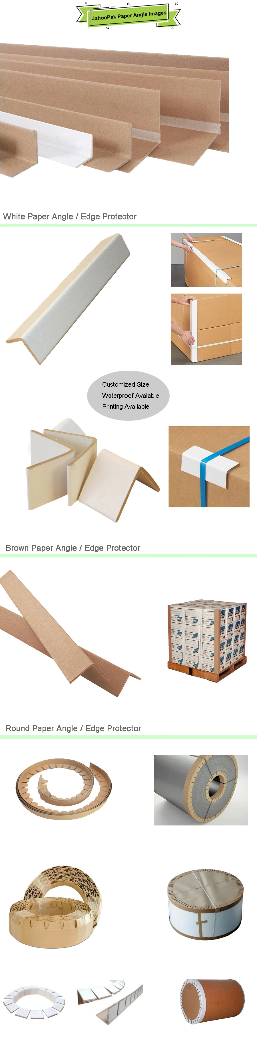L Shape Kraft Paper Angle Board Edge Protector Corner Guard