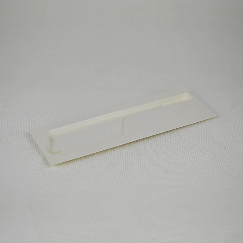 Customized White Electronic Biodegradable Pulp Molded Tray Wet Press Sugarcane Bagasse Inner Insert Tray