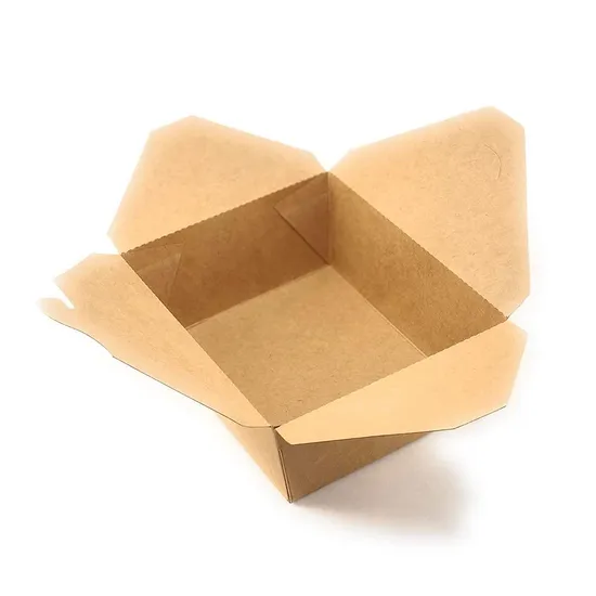 Biodegradable Cake Food Packing Gift Brown Kraft Paper Cardboard Box 