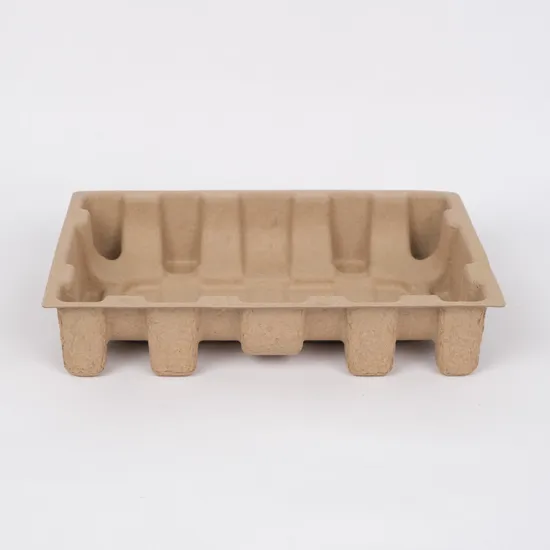 Recyclable Corrugated Pulp Dry Press Molded Inner Paper Pulp Moulding Packaging Tray 