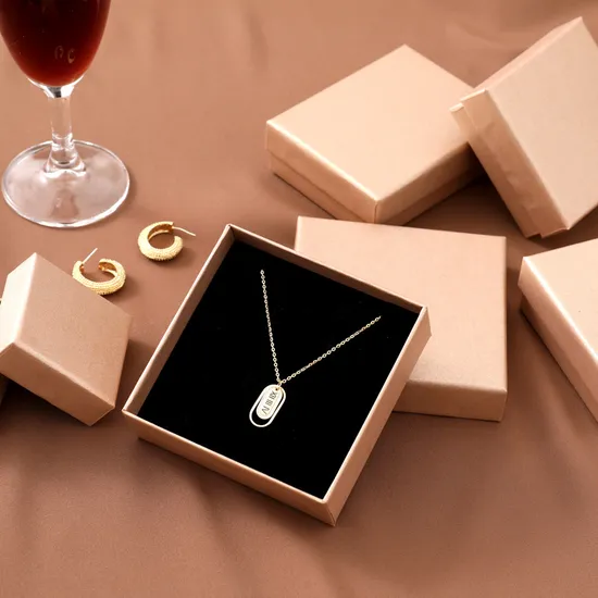China Wholesale Jewellery Fashion Ring/Necklace/Earring Jewel Packaging Boxes with Bags 