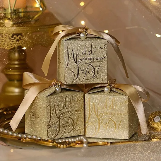 Book Shaped Paper Gift Box Metal Handle Wedding Party Bridesmaid Gifts Packaging Cardboard Carton with Colorful Silk Scarf 