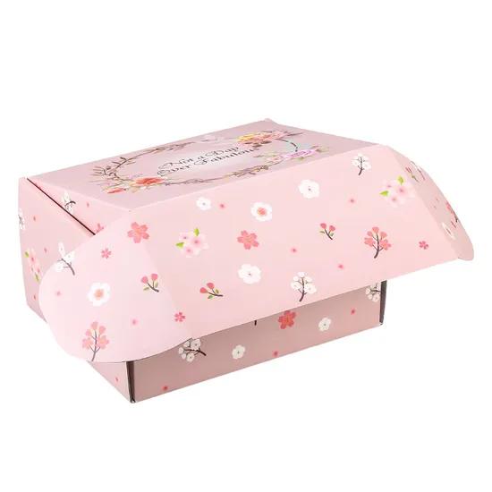 Unique Custom Logo Printed Natural Kraft Board Corrugated Paper Packaging Carton Boxes 