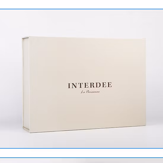 Foldable Cardboard Cosmetics Makeup Jewelry Clothes Magnetic Paper Gift Packing Box for Watch Wedding Party Festival Gift Packaging with Ribbon