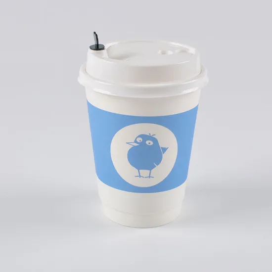 Disposable Kraft Paper Coffee Cup Thick Hot/Cold Drink Cup 