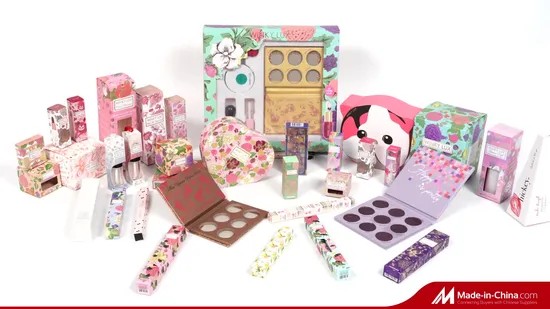 Custom Printed Colorful Cardboard Folding Cosmetic Lipstick Balm Packaging Boxes 