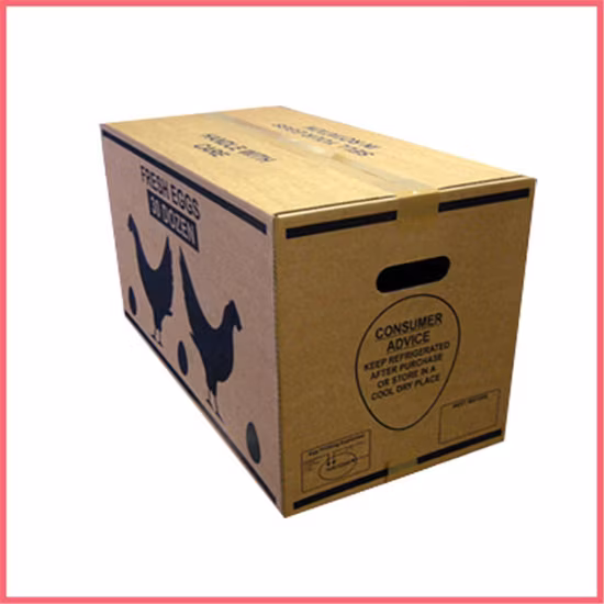 Customized Custom Manufacturer Packaging Wholesale Egg Cartons Box Corrugated Paper Carton