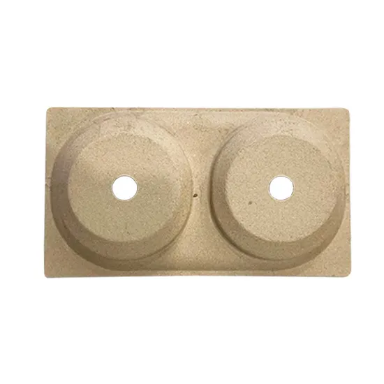 Degradable Dry Press White Pulp Molding Packaging Tray 