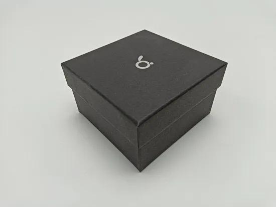 Gift Box Custom Printing Eco Friendly Black Cardboard Paper Packaging Box with Lid and Base 