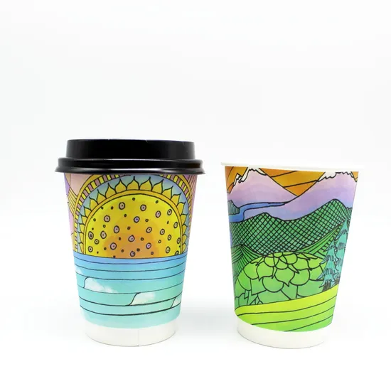 Thick Hot Drink Paper Cup 12oz 
